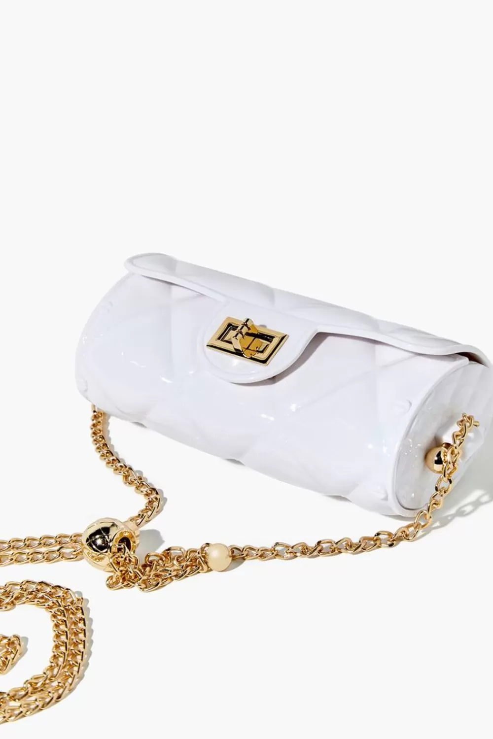 Bags + Backpacks>Forever 21 Quilted Mini Crossbody Bag White