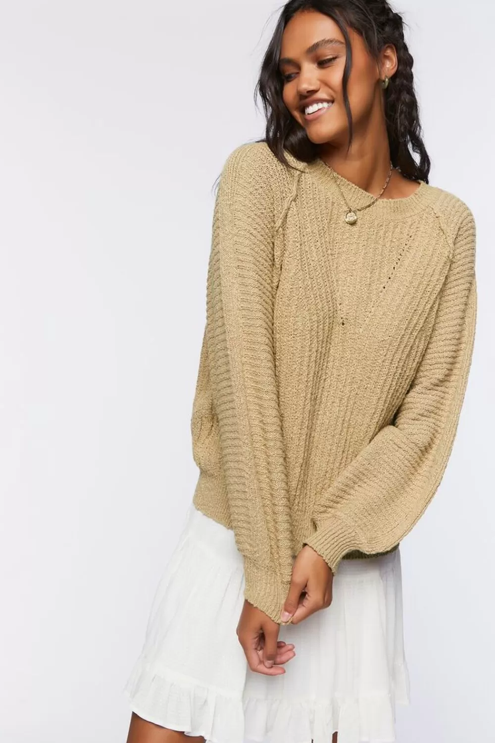 Forever 21 Relaxed-Fit Raglan Sweater | Women Tops