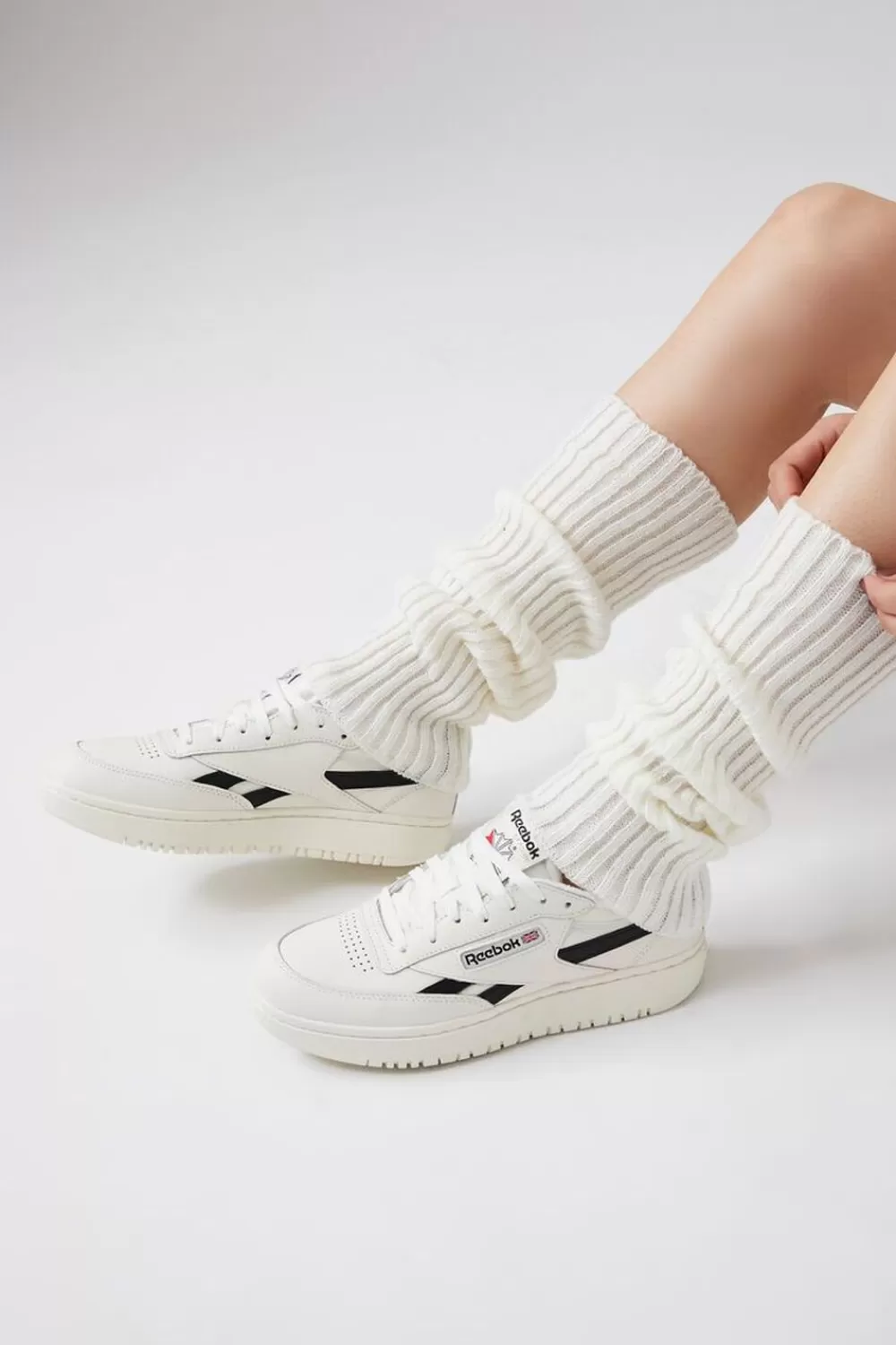 Socks + Tights>Forever 21 Ribbed Knit Leg Warmers White