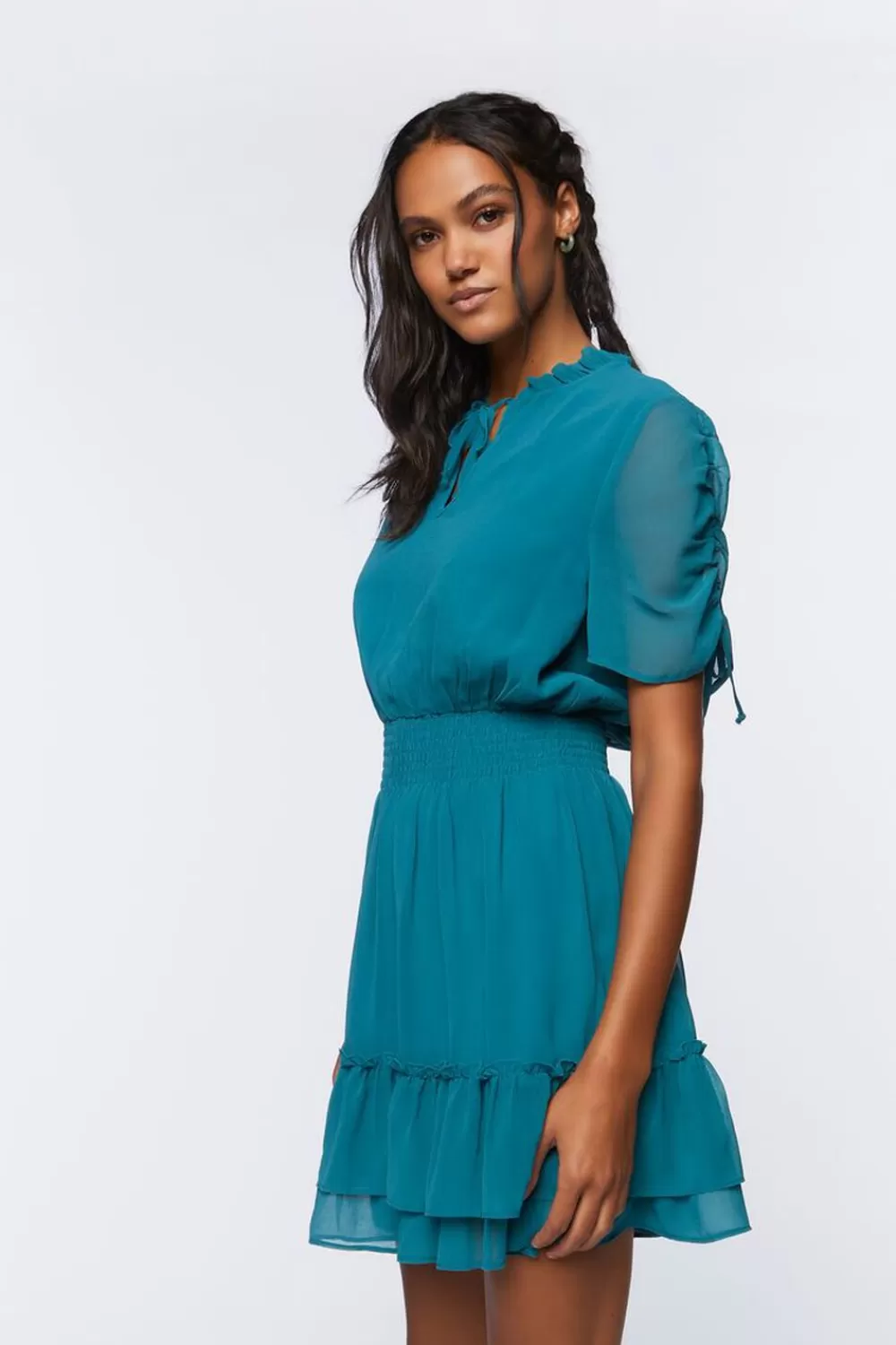 Forever 21 Ruffle-Hem Mini Dress | Women Dresses