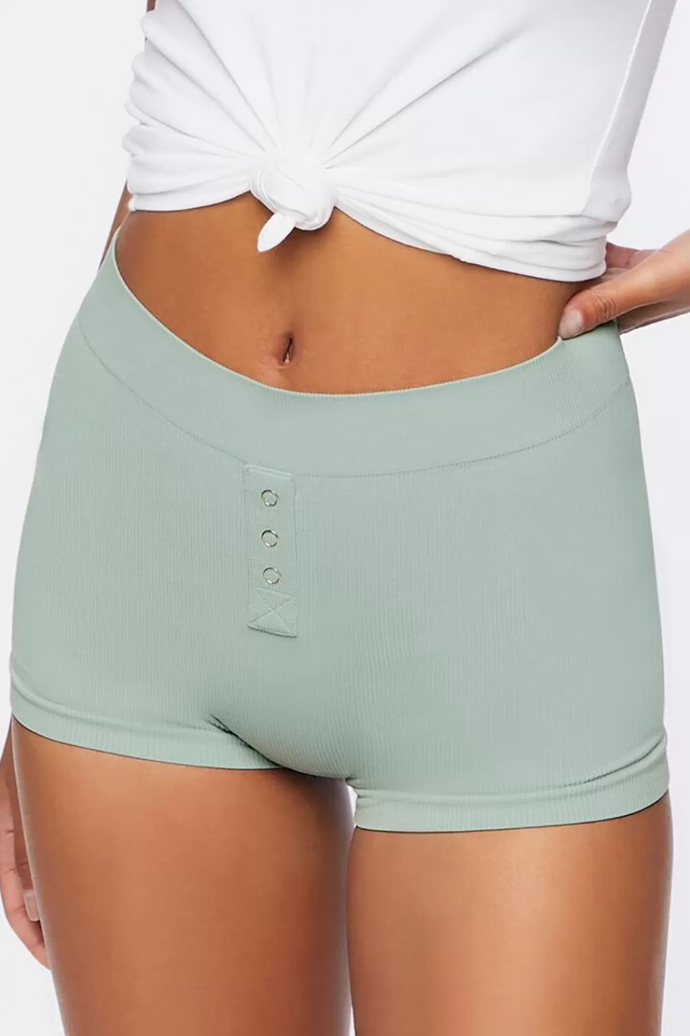 Loungewear>Forever 21 Seamless Boyshort Panties Blue Mist