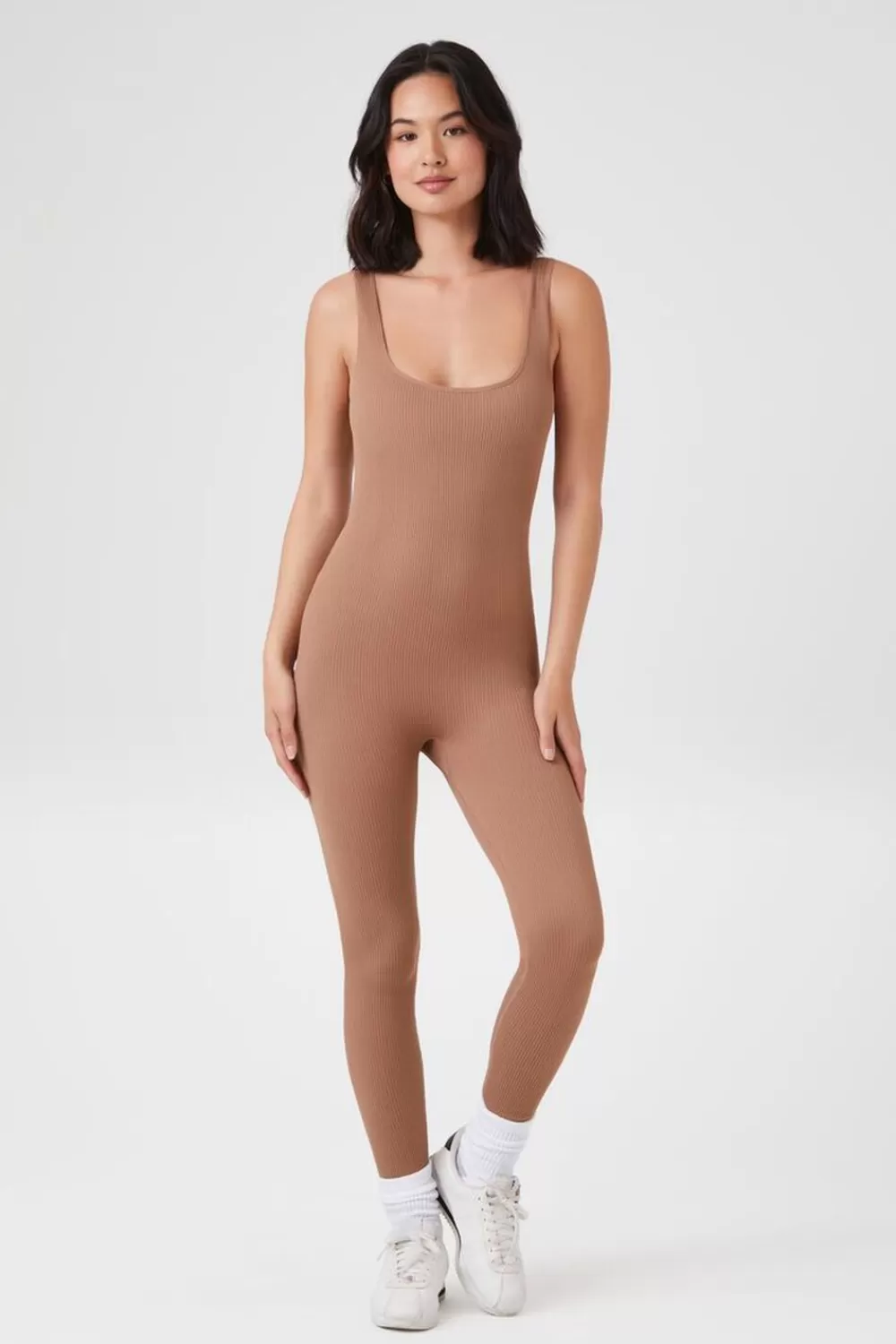 Rompers + Jumpsuits>Forever 21 Seamless Tank Jumpsuit Almond