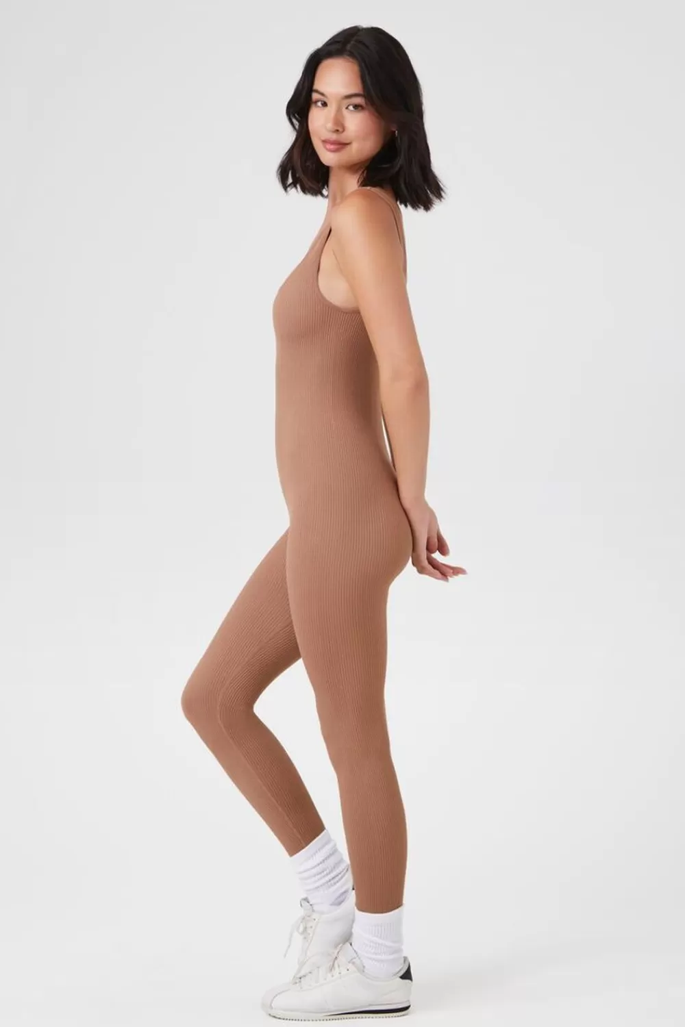 Rompers + Jumpsuits>Forever 21 Seamless Tank Jumpsuit Almond