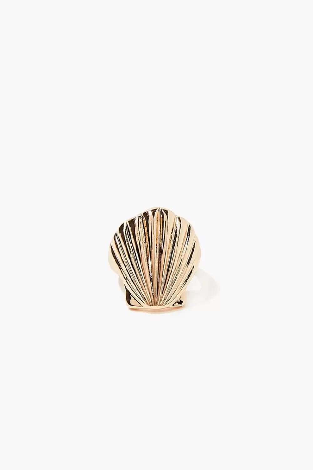 Rings>Forever 21 Seashell Cocktail Ring Gold