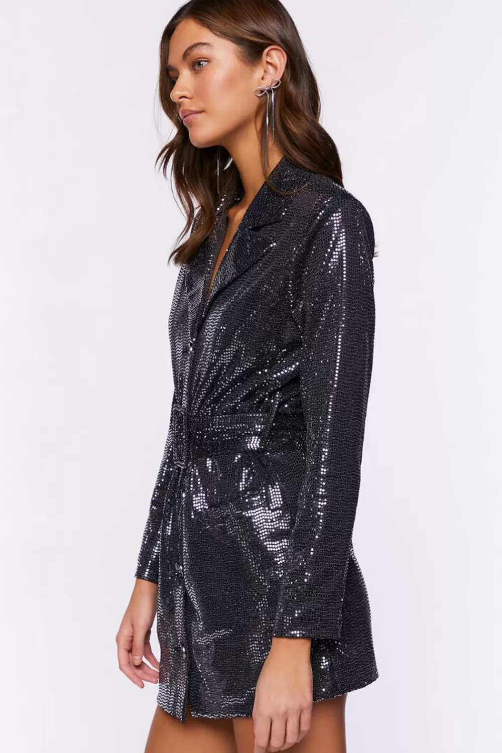 Forever 21 Sequin Belted Blazer Mini Dress | Women Dresses