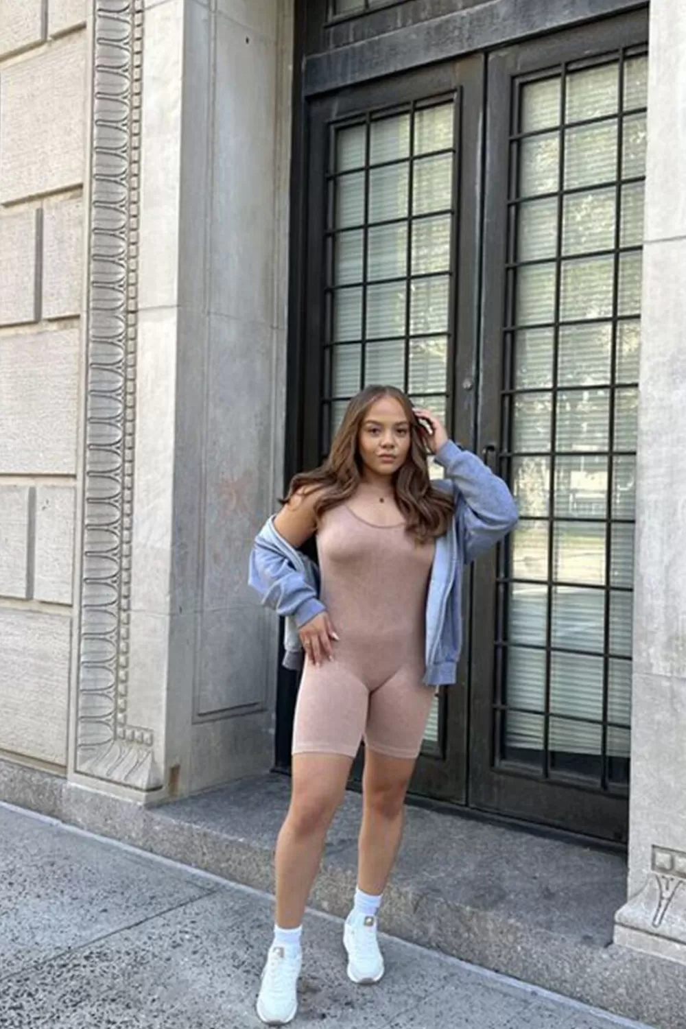 Rompers + Jumpsuits>Forever 21 Sleeveless Fitted Romper Walnut