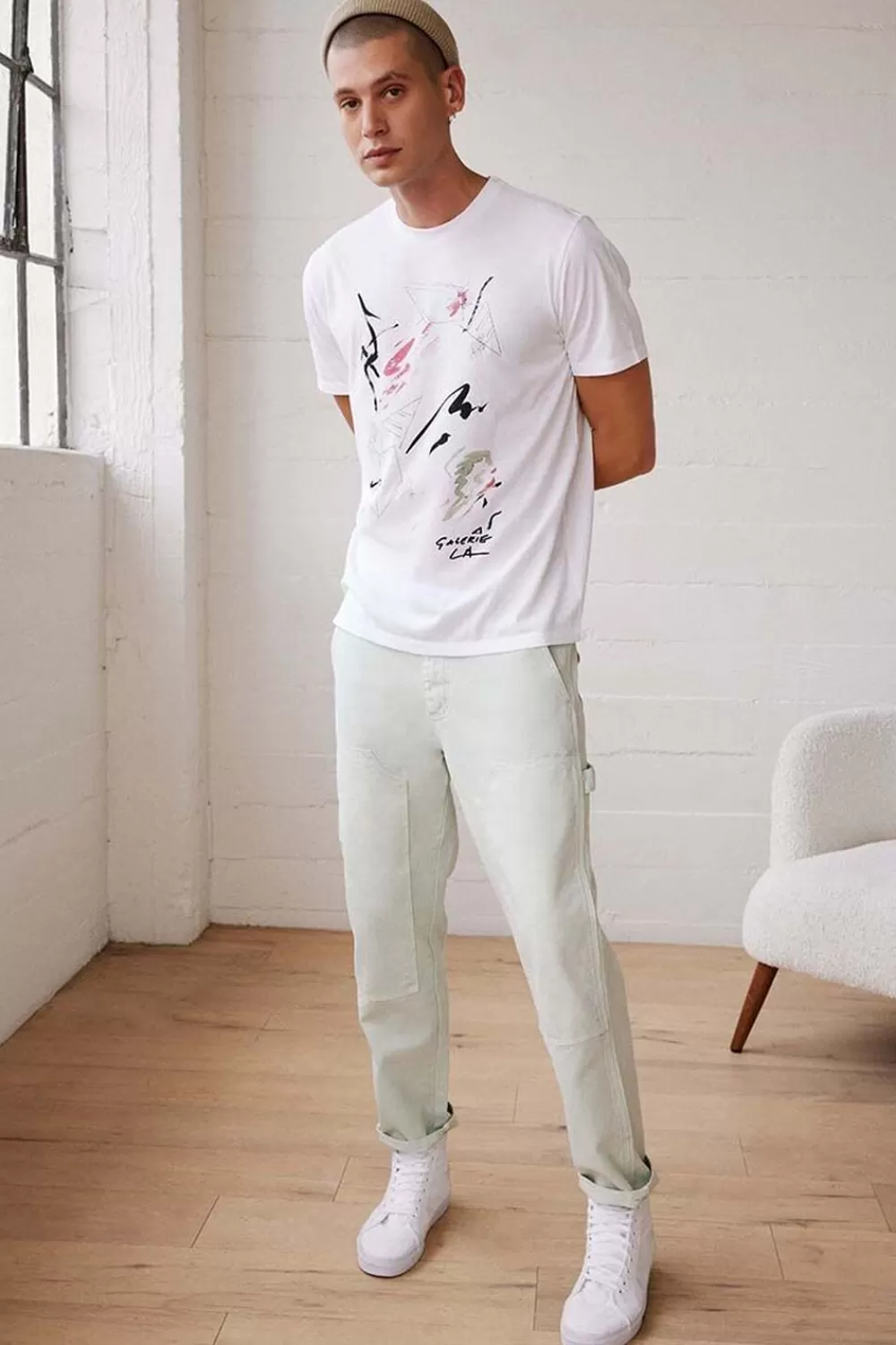 Bottoms>Forever 21 Slim Work Pants Mint