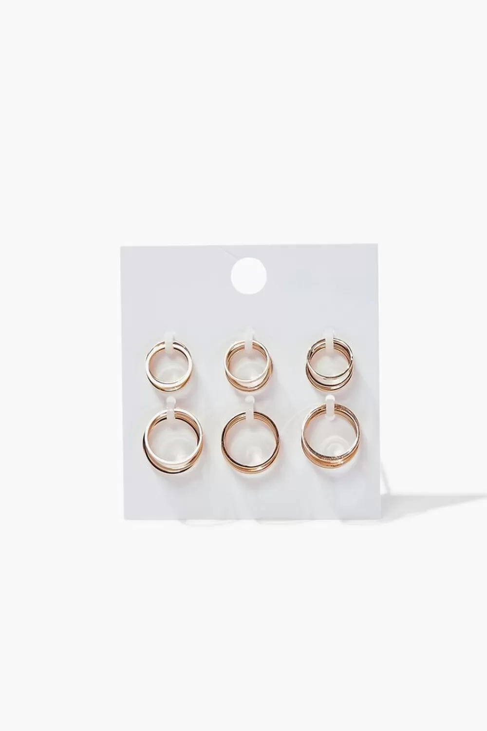 Rings>Forever 21 Smooth High-Polish Ring Set Gold