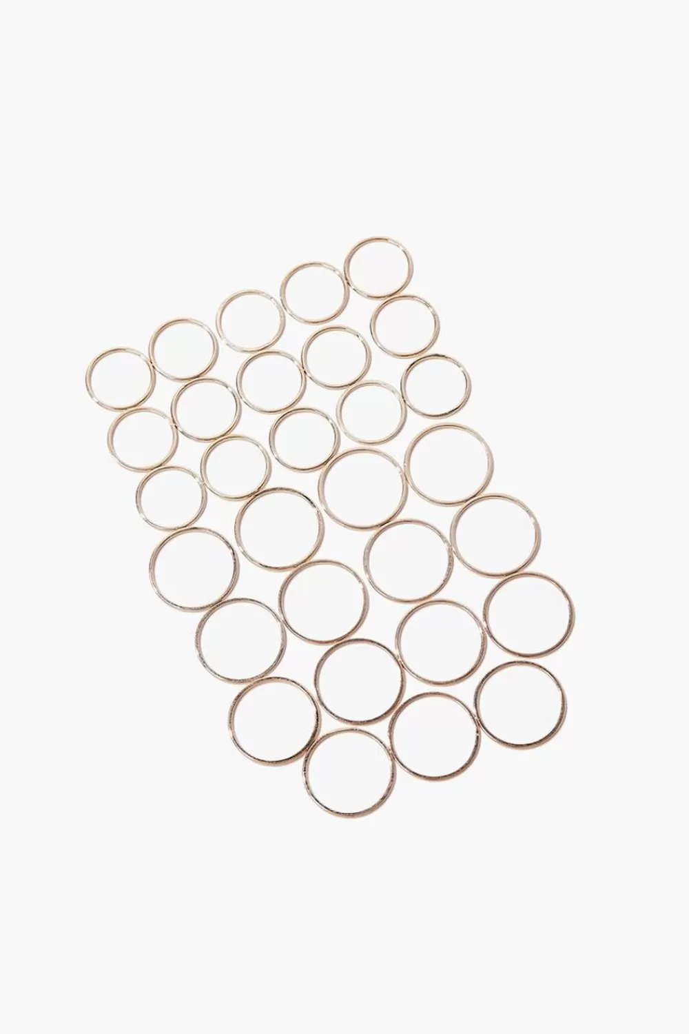 Rings>Forever 21 Smooth High-Polish Ring Set Gold