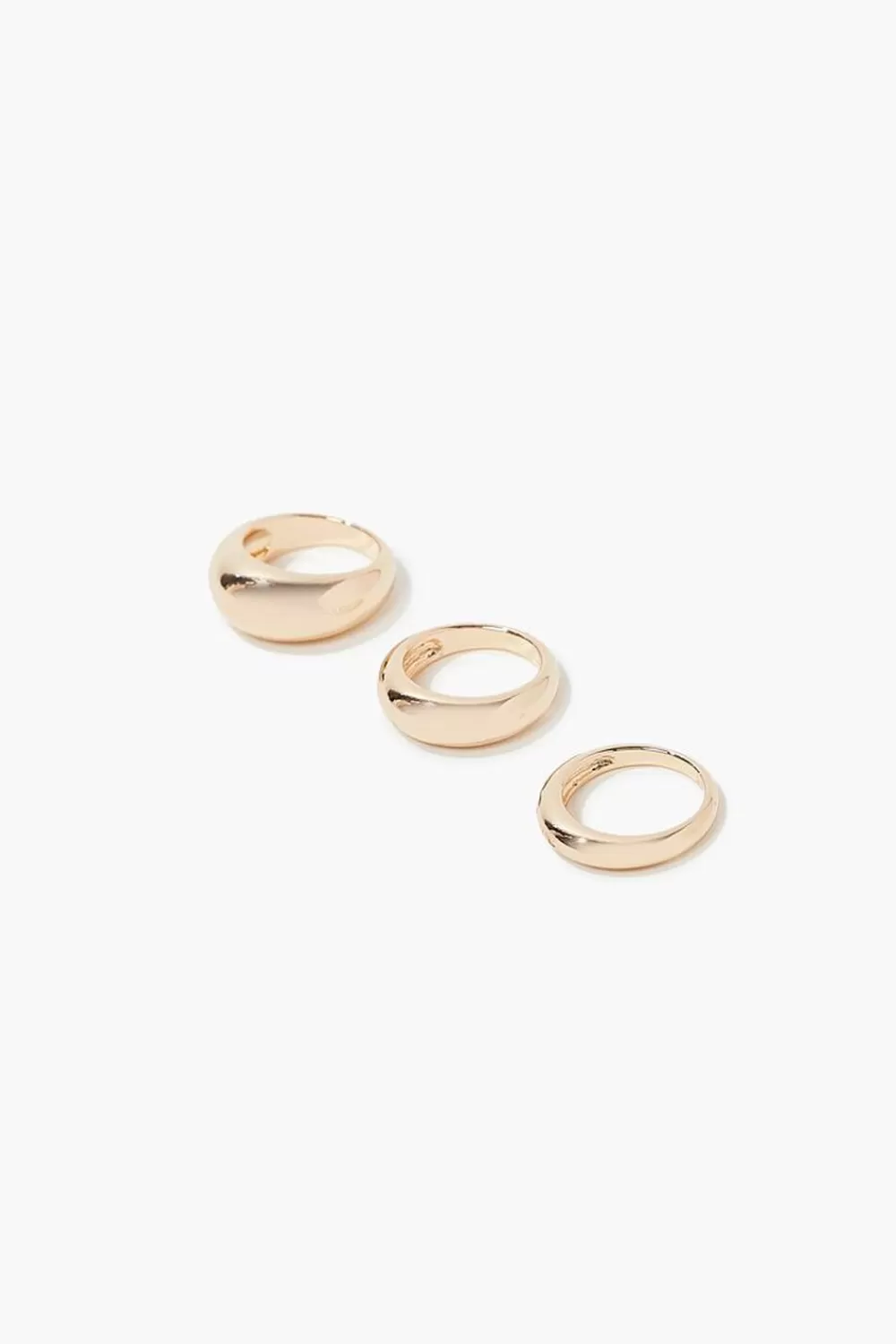 Rings>Forever 21 Smooth Ring Set Gold