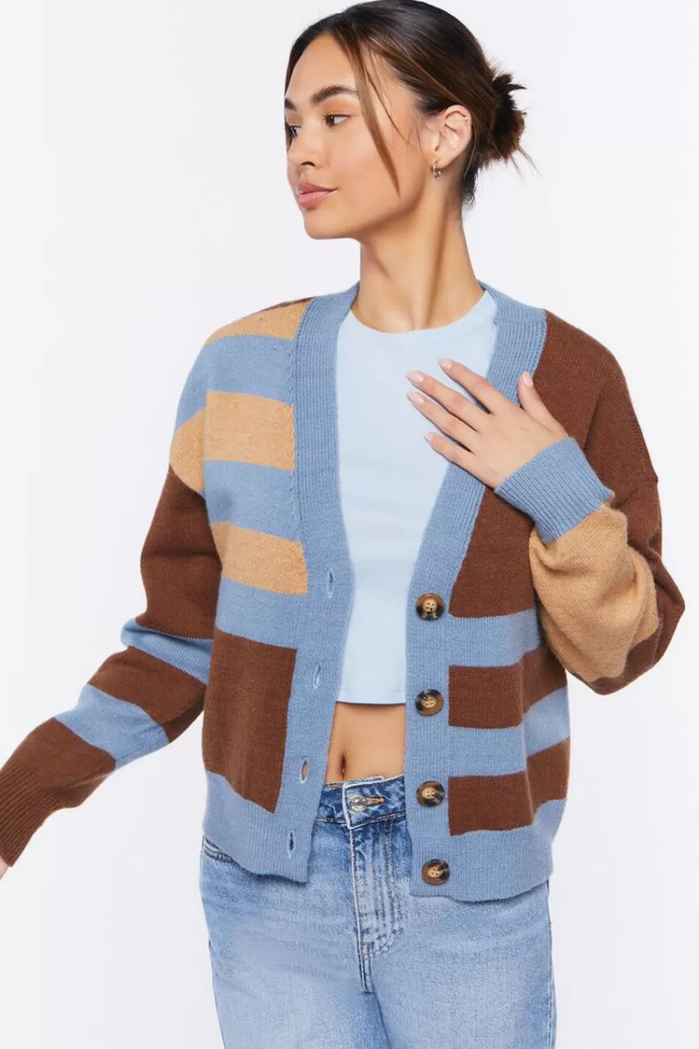 Forever 21 Striped Cardigan Sweater | Women Tops
