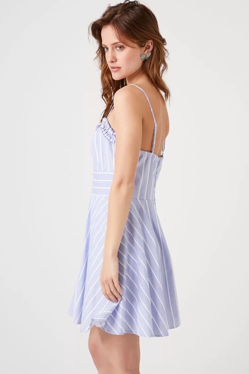 Forever 21 Striped Poplin Fit & Flare Dress | Women Dresses