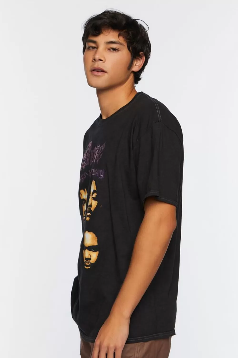 Graphic Tees>Forever 21 Studded Bone Thugs-N-Harmony Graphic Tee Black/Multi