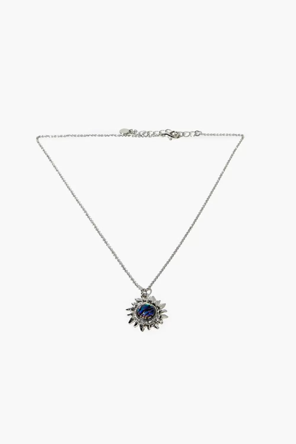 Necklaces>Forever 21 Sun Pendant Necklace Silver