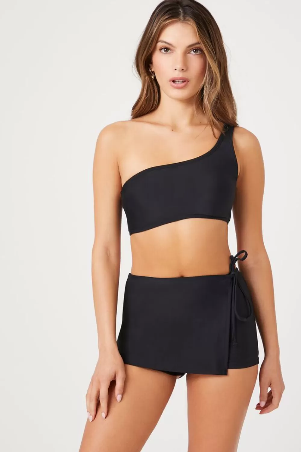 Swimwear>Forever 21 Swim Tie Skort Black