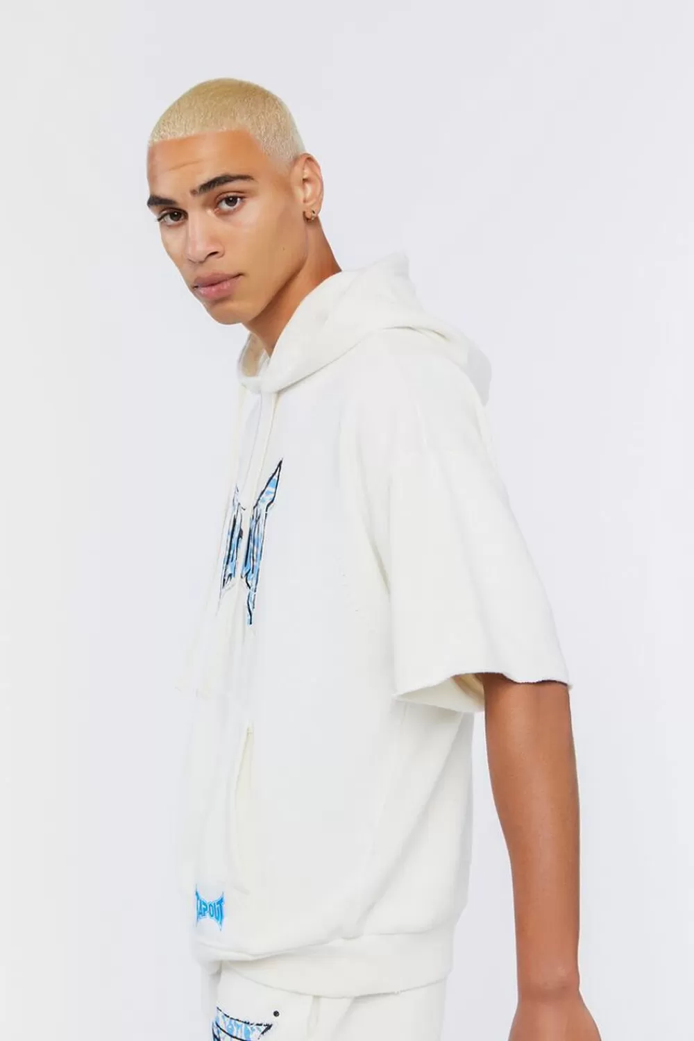 Graphic Tees>Forever 21 Tapout Short-Sleeve Hoodie White/Multi