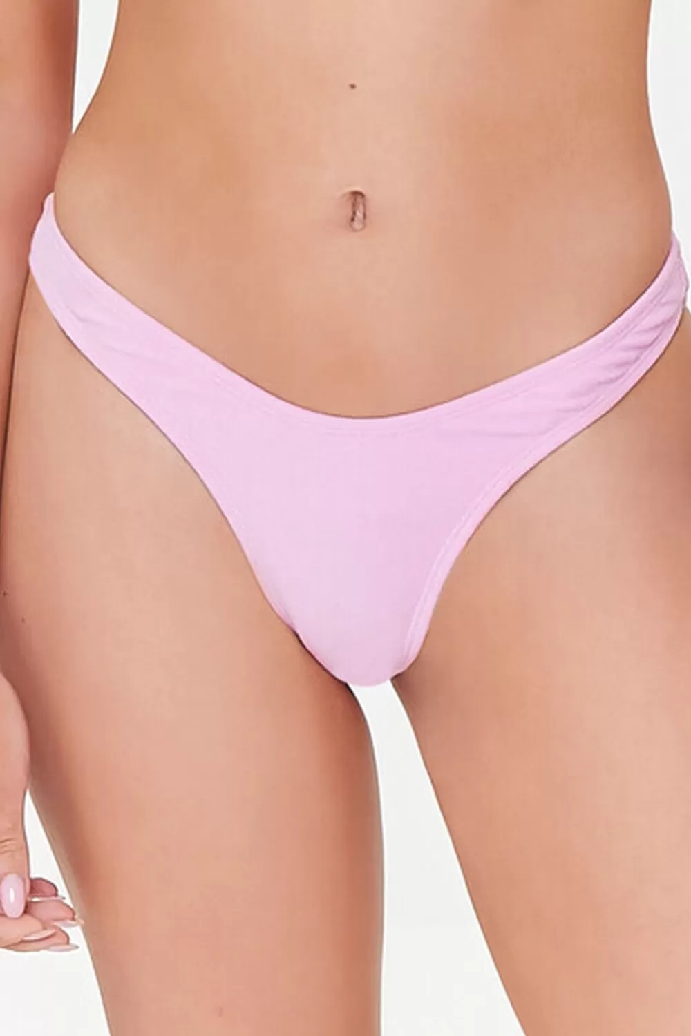Matching Sets>Forever 21 Terry Cloth Bikini Bottoms Purple