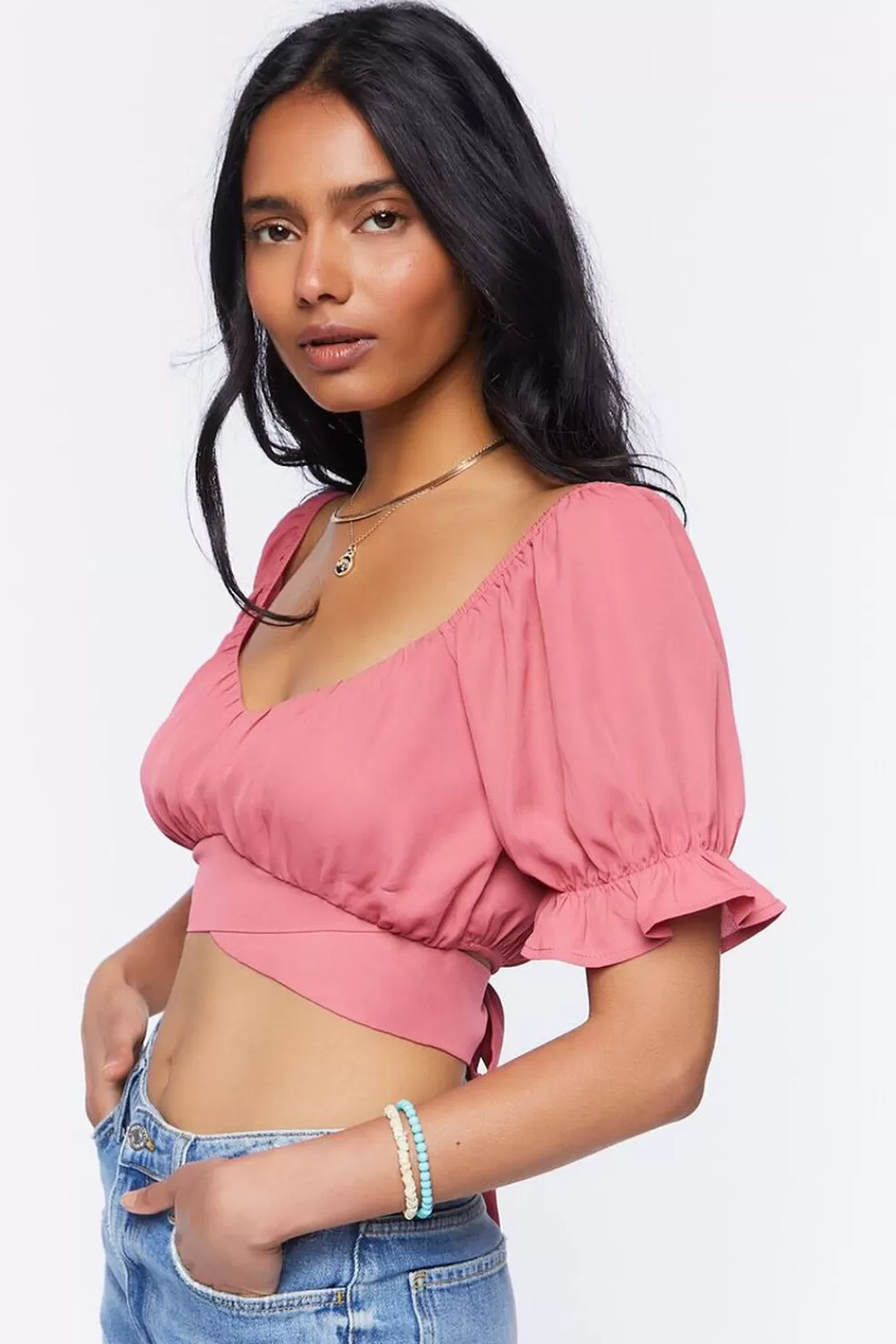 Forever 21 Tie-Back Crop Top | Women Tops