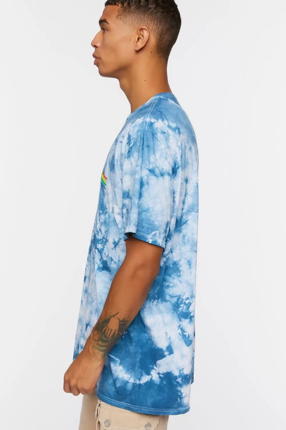 Graphic Tees>Forever 21 Tie-Dye Pink Floyd Graphic Tee Stone Blue/Multi