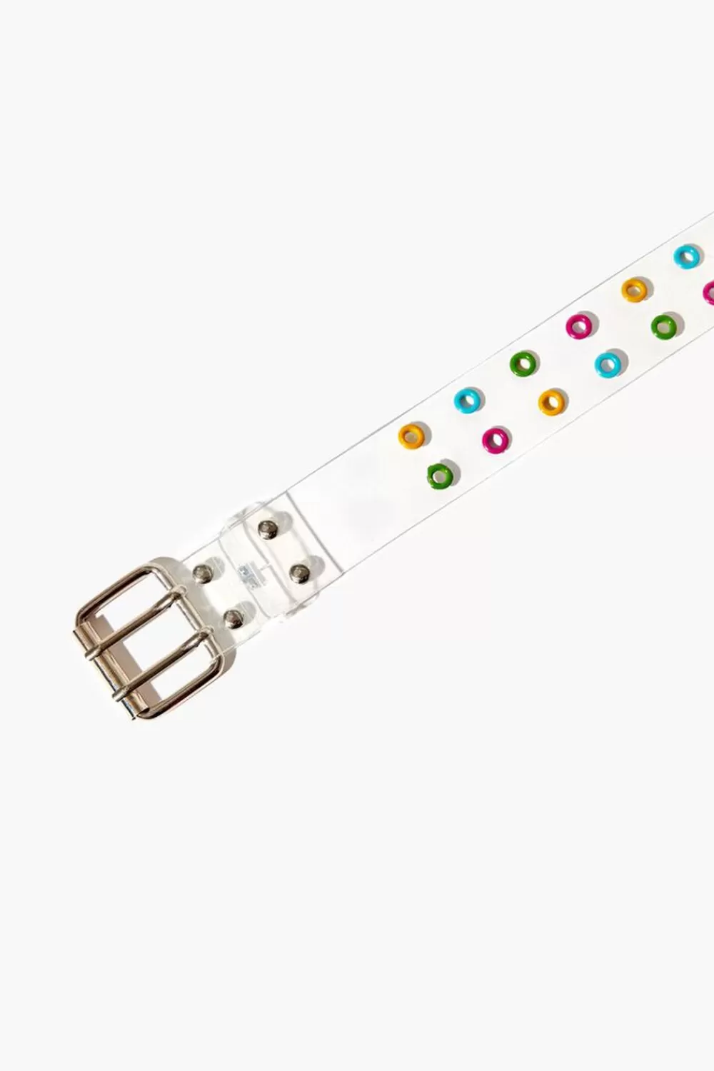 Belts>Forever 21 Transparent Grommet Hip Belt Clear/Multi
