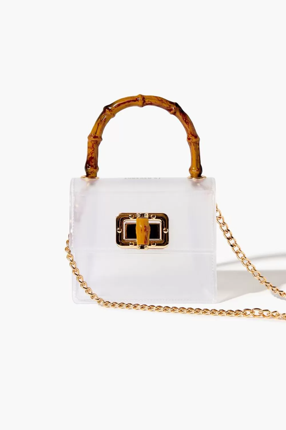 Bags + Backpacks>Forever 21 Transparent Mini Crossbody Bag Clear