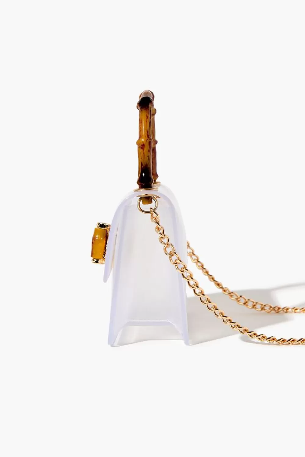 Bags + Backpacks>Forever 21 Transparent Mini Crossbody Bag Clear