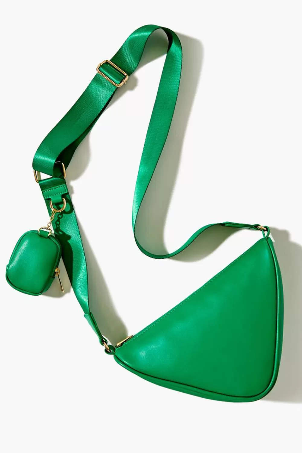 Bags + Backpacks>Forever 21 Triangle Crossbody Bag Green