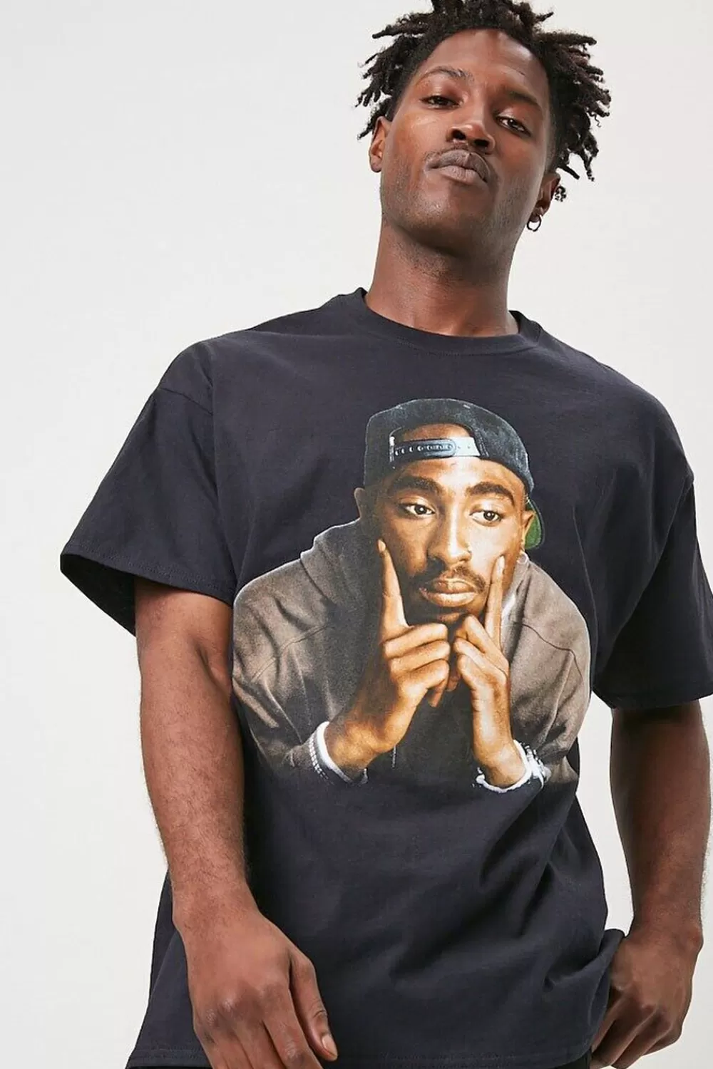 Graphic Tees>Forever 21 Tupac Graphic Tee Black/Multi