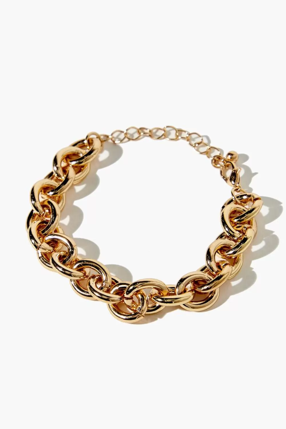 Bracelets>Forever 21 Upcycled Chain Bracelet Gold