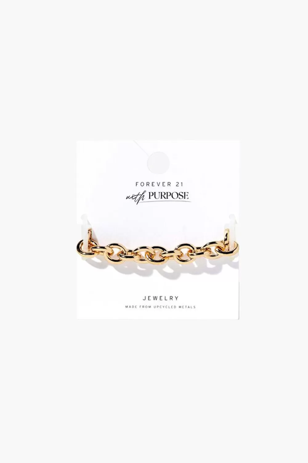 Bracelets>Forever 21 Upcycled Chain Bracelet Gold