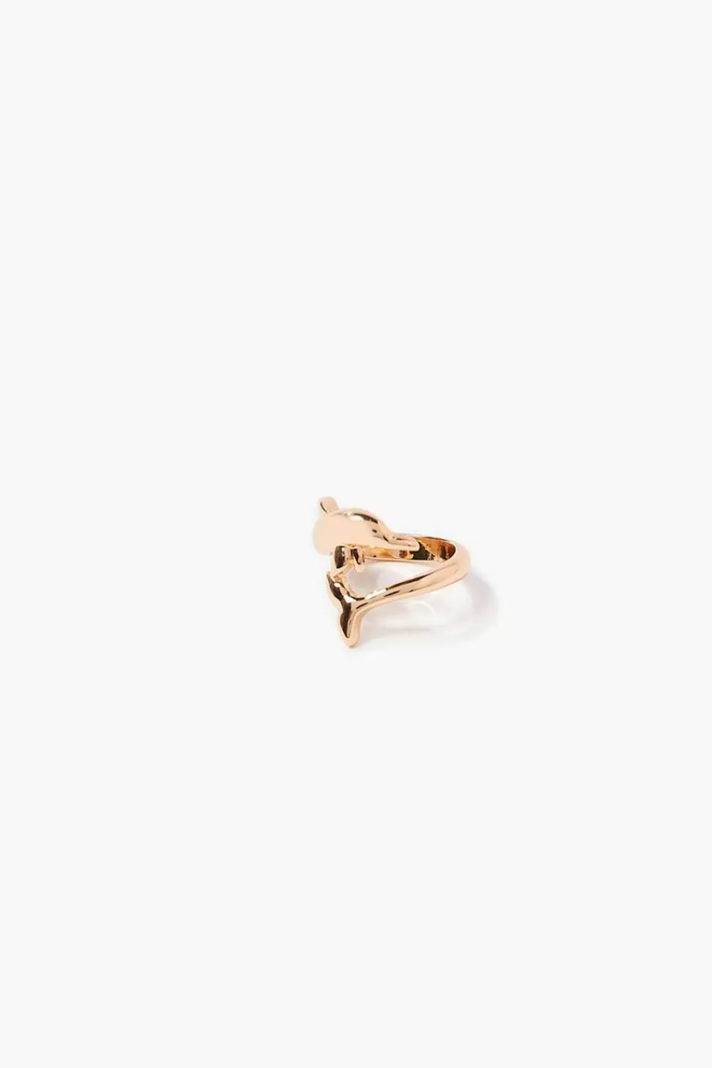 Rings>Forever 21 Upcycled Dolphin Cocktail Ring Gold