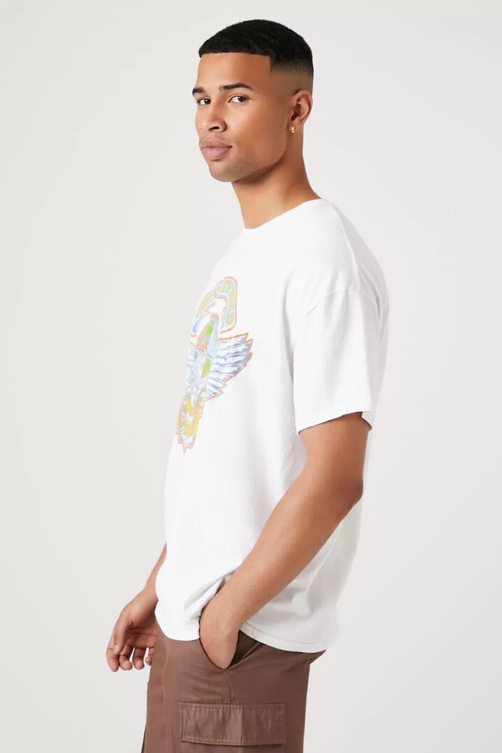 Graphic Tees>Forever 21 Van Halen Tour Graphic Tee White/Multi