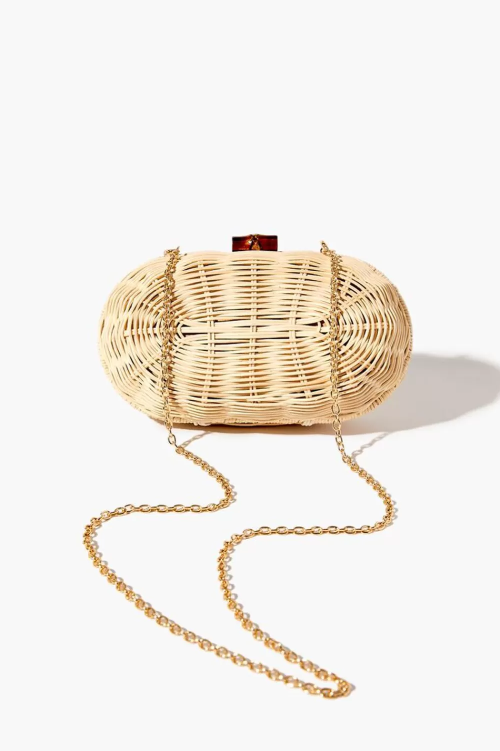 Bags + Backpacks>Forever 21 Wicker Clutch Bag Natural