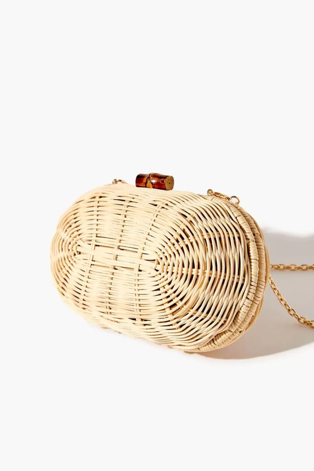 Bags + Backpacks>Forever 21 Wicker Clutch Bag Natural