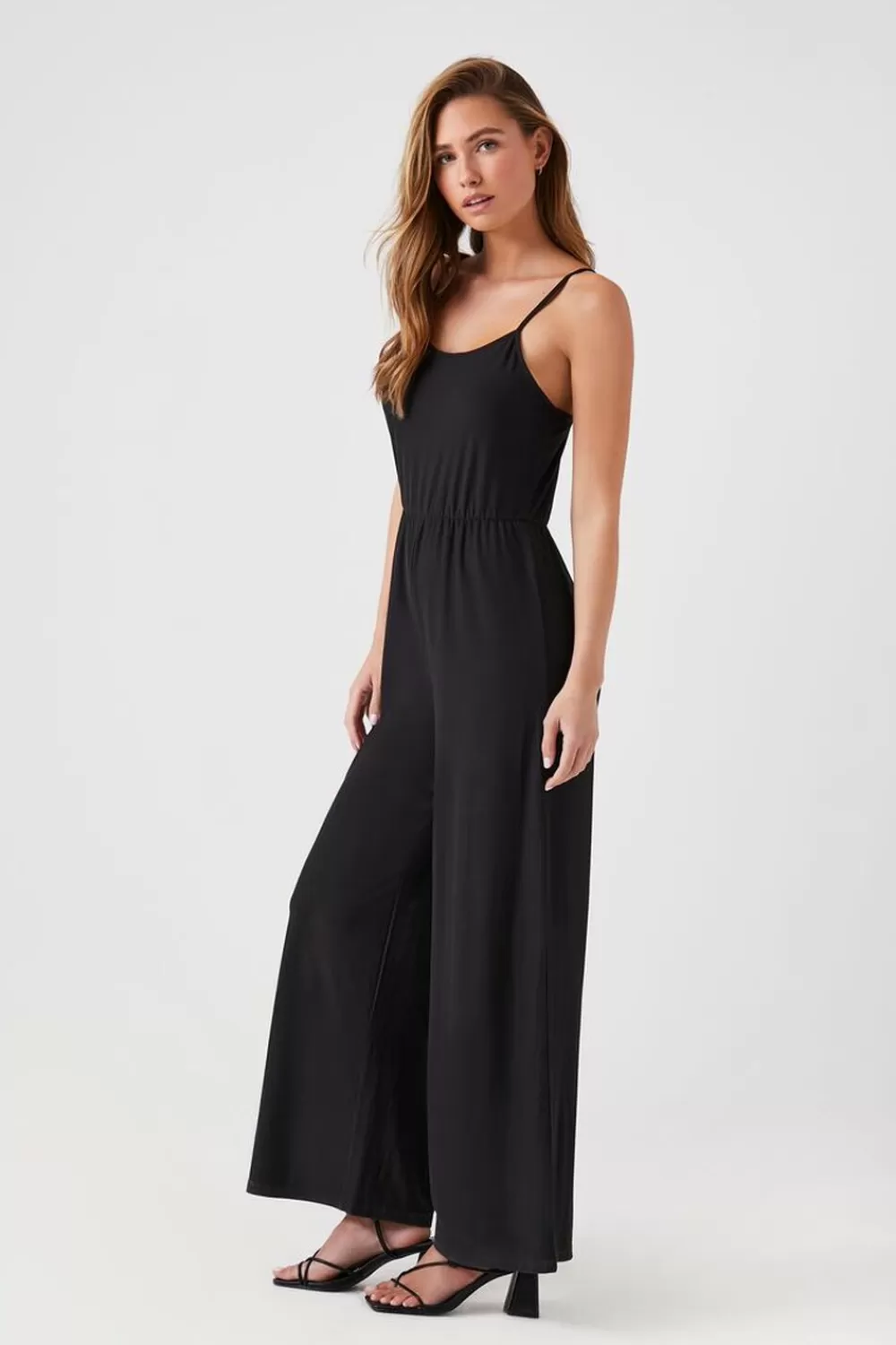 Rompers + Jumpsuits>Forever 21 Wide-Leg Cami Jumpsuit Black