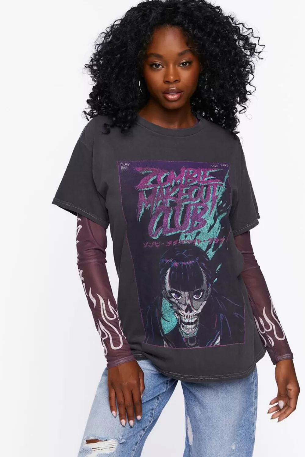 Forever 21 Zombie Makeout Club Graphic Tee | Women Tops